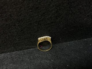 sortija oro 18k con piedra con diamante