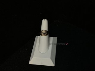 anillo oro 18k con zafiro