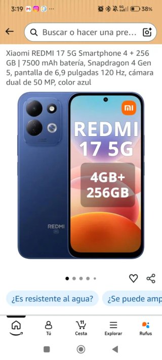 Xiaomi Redmi 17 5G 256GB Azul