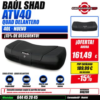 BAUL SHAD ATV40 40L QUAD DELANTERO