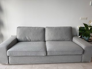 Sofá de 3 plazas gris