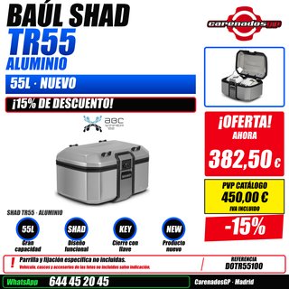 BAUL SHAD TR55 55L ALUMINIO