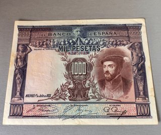 Billete 1000 pesetas 1928