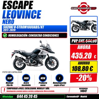 LEOVINCE NERO SUZUKI V-STROM1000ABS/XT