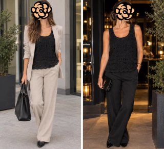 Top Crochet Negro Koroshi