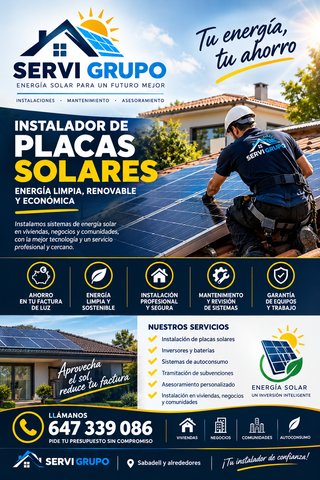 Instalación de Placas Solares - Servi Grupo