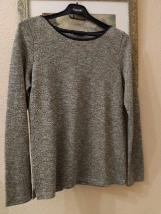 Camiseta manga larga Antea gris talla M