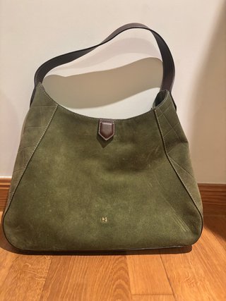 Bolso de Serraje Purificación García Verde