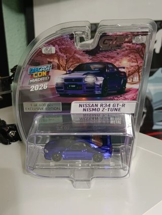 Nissan Skyline R34 GT-R Nismo Z-Tune Diecast Con