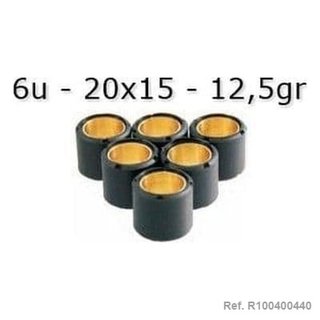 Rodillos Variador 20x15 / 12,50 g (x6) Honda Sh