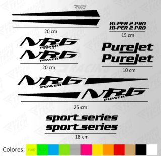 Set de Adhesivos para Moto NRG Power