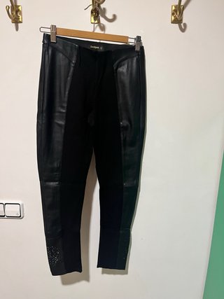 Mallas Desigual Efecto Piel Negras Talla S