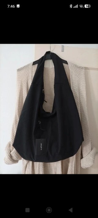 Bolso Hobo Negro Muffy
