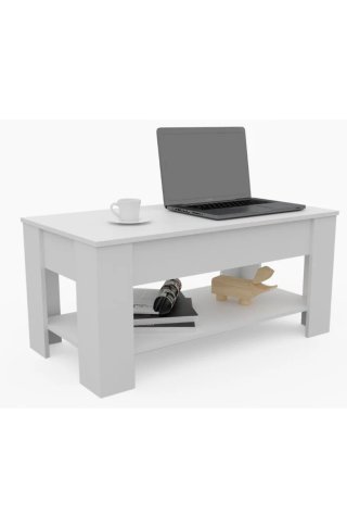 Mesa de Salón Extensible Blanca