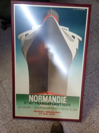 Lámina Normandie A.M. Cassandre