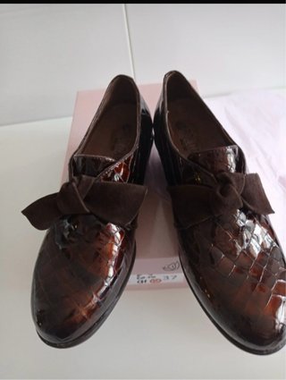 Zapatos de Piel Roldan Marrones Talla 37
