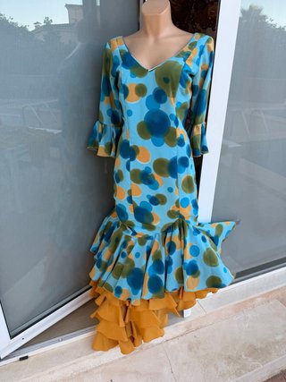 607 Vestido de flamenca estampado40/42 L