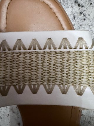 Sandalias Planas Blancas Talla 39