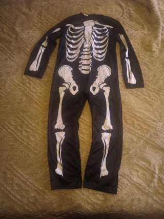 Disfraz de Esqueleto para Halloween Niño/a (9-11)
