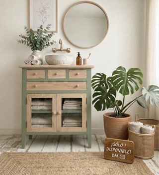 Mueble de baño compacto 30cm fondo