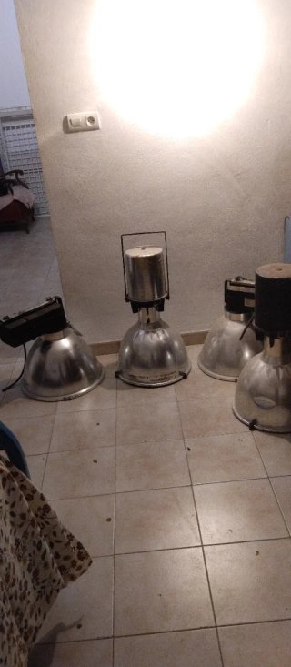 Set de 4 Focos Industriales
