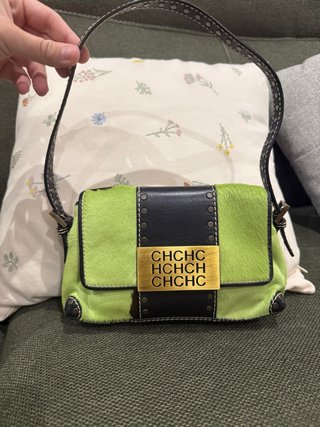 Bolso Carolina Herrera Verde y Negro