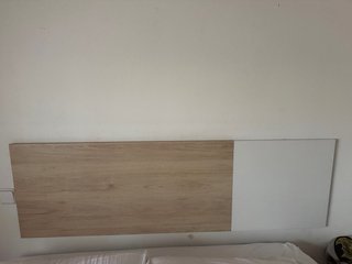Cabecero de cama bicolor