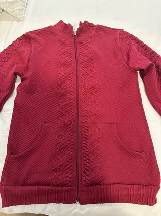 Jersey con cremallera rojo