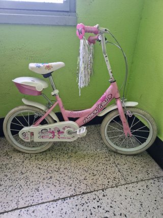 Bicicleta Infantil Rosa Fashion Girl