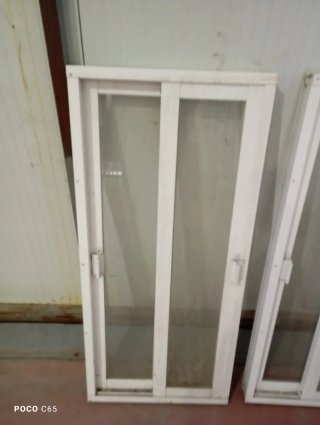 3 Uds  Ventanas de aluminio corredera