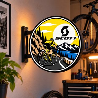 Cartel Luminoso Scott Estilo Banderola