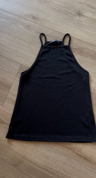 Top/Camiseta sin mangas negra