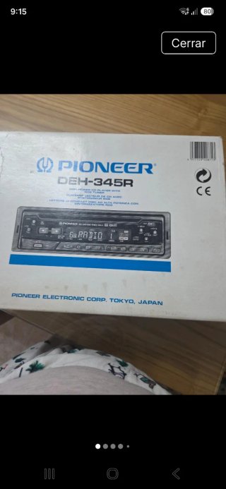Radio CD Coche Pioneer DEH-345R