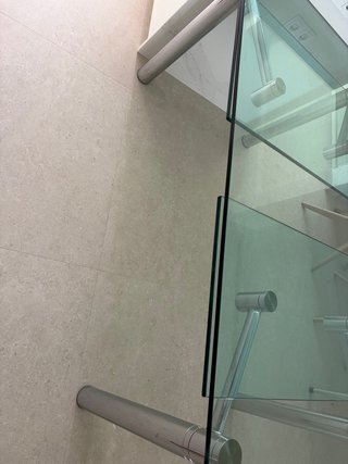 Mesa de comedor de vidrio templado