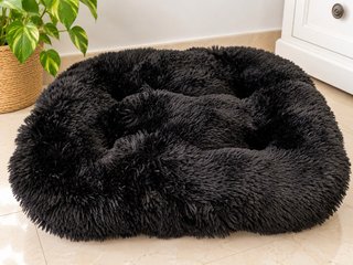 Cama para mascota negra