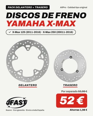 Pack Discos Freno Yamaha X-Max 125/250