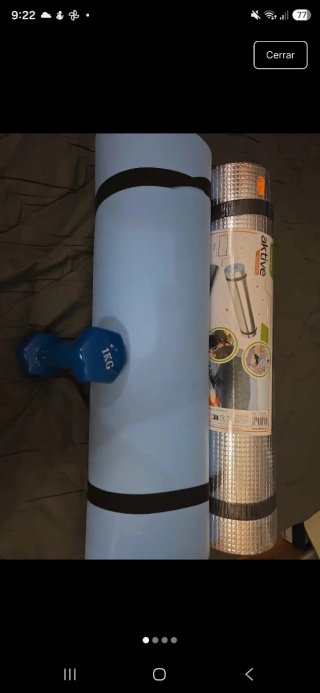 Set de 2 Esterillas y Mancuerna 1kg