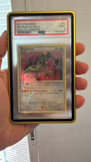 Carta Pokémon Rayquaza Holo PSA 9