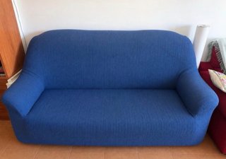 Sofá de 3 plazas con funda