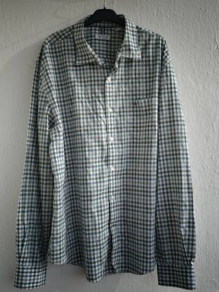 Pedro del Hierro Checked Shirt Size XXL Green