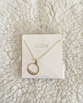 Colgante Dorado con Circonitas