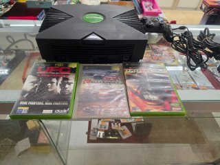 Consola Xbox Original con Mando y Juegos