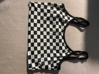 Top de Tirantes Estampado Damero