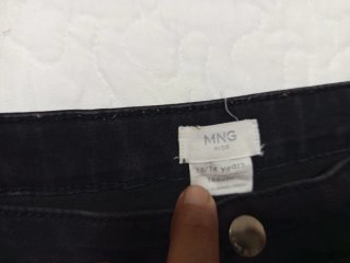 Pantalón vaquero MNG Kids negro
