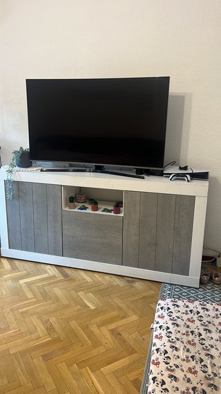 Aparador de Salón Blanco y Gris se regala