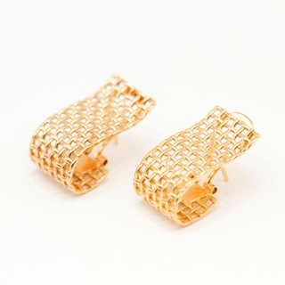 Pendientes TOUS Malla Calada Oro 18K