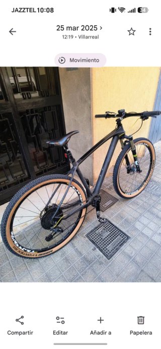 Bicicleta de Montaña fibra Carbono talla: L