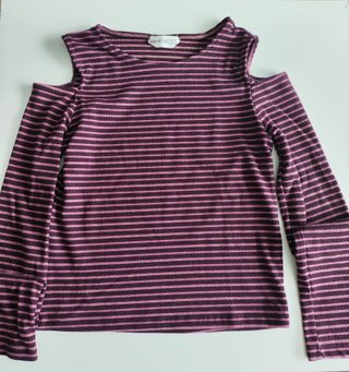 Camiseta manga larga Brownie rayas