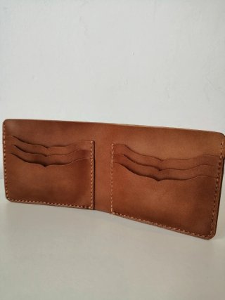 Cartera de cuero Artesanal hecha a mano