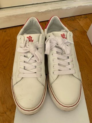Zapatillas Ralph Lauren Blancas y Rosas